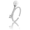 Votre Bague Femme Ajustable SEGMA Perle Strass