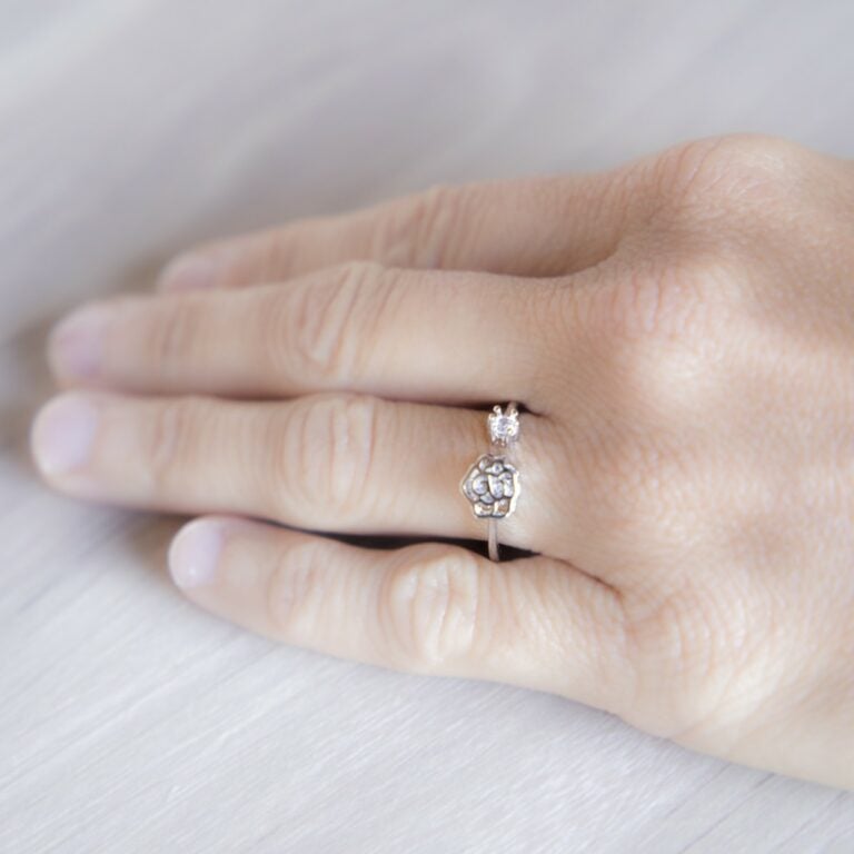 Bague Femme Ajustable ROSANA Strass