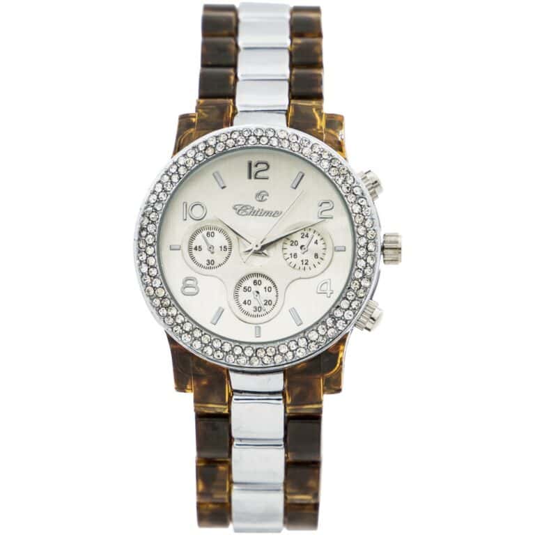 Montre Femme Ecailles Tortue Strass CHTIME