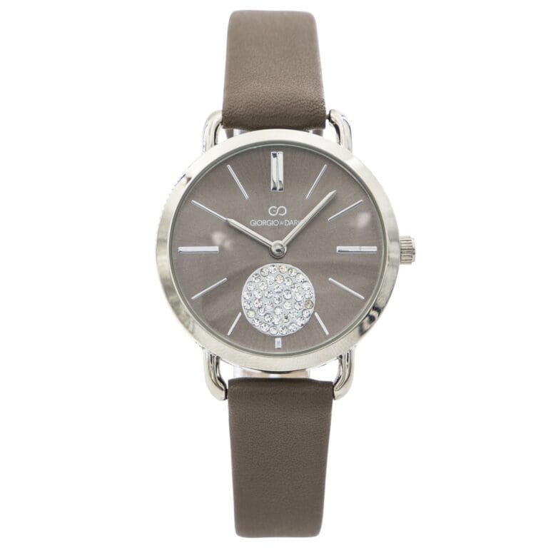 Montre Tendance Femme Taupe GIORGIO Strass