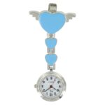 Montre Infirmière Métal Cœur Bleu KRAZY