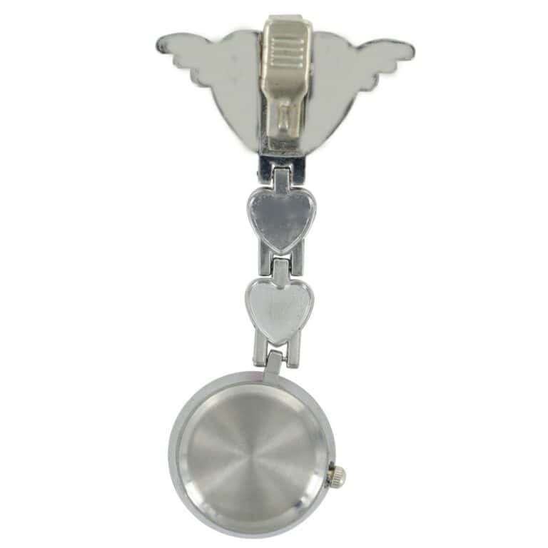 Montre Infirmière Métal Cœur Bleu KRAZY