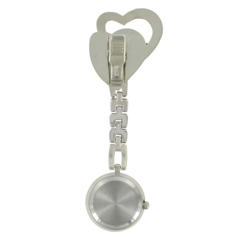 Montre Infirmière Métal Cœur Blanc KRAZY