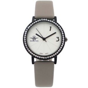 Montre Femme Gris Strass M. JOHN