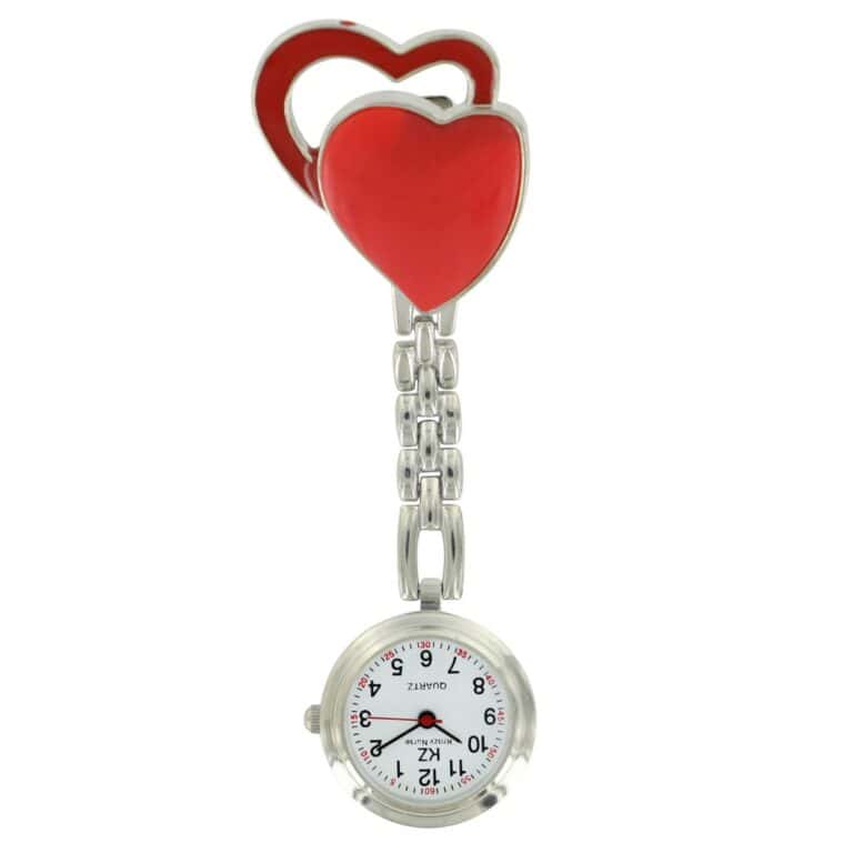 JolieMontre Infirmière Métal Cœur Rouge KRAZY
