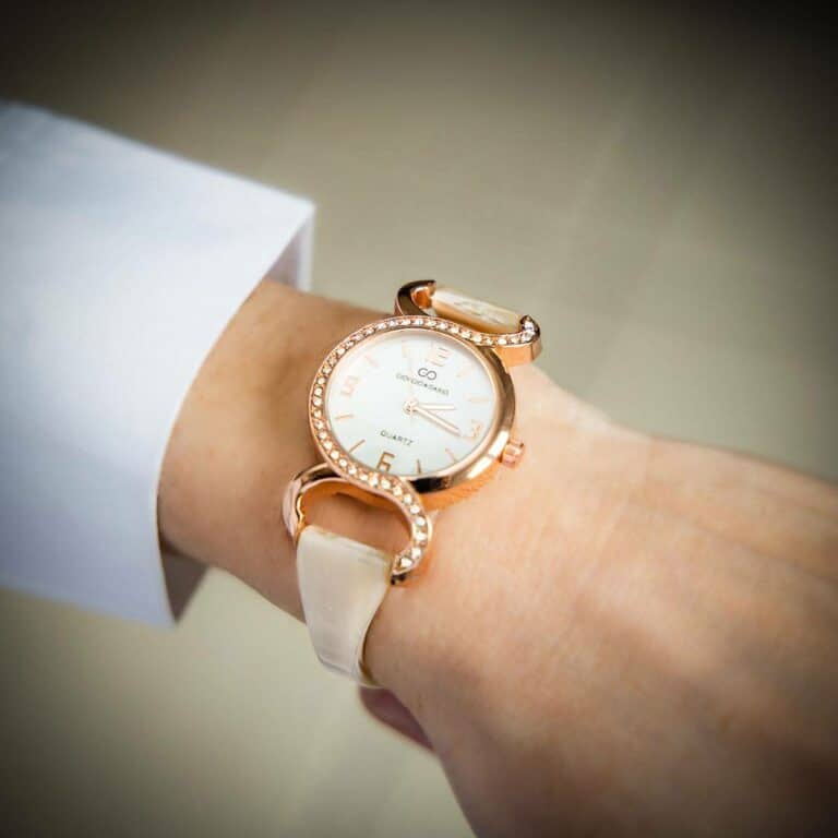 Coffret Montre Femme Métal Rose Crème GIORGIO