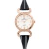 Coffret Montre Femme Métal Rose Noir GIORGIO