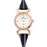 Coffret Montre Femme Métal Rose Noir GIORGIO