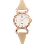 Coffret Montre Femme Métal Rose Beige GIORGIO