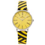 Montre de Femme Zébrée Noir Jaune GIORGIO