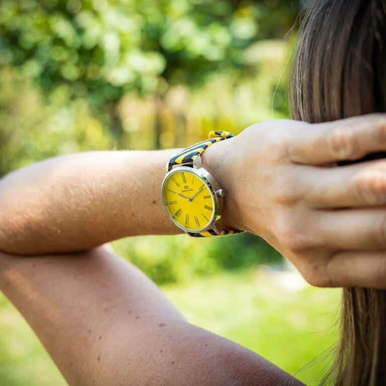 Montre de Femme Zébrée Noir Jaune GIORGIO