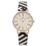 Montre Femme Zébrée Noir Rose GIORGIO