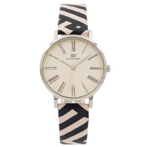 Montre Femme Zébrée Noir Rose GIORGIO