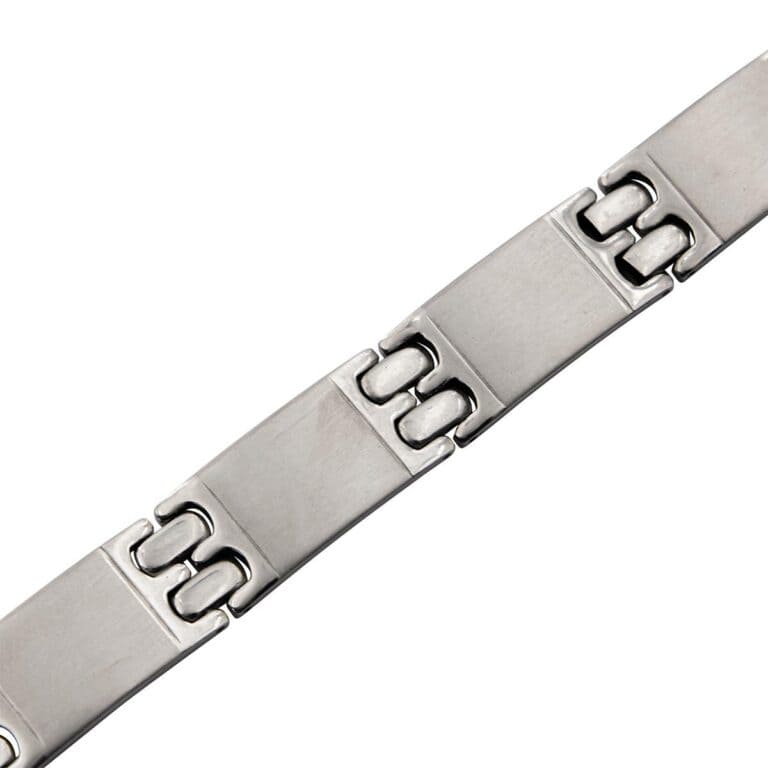 Bracelet Homme Acier Argenté