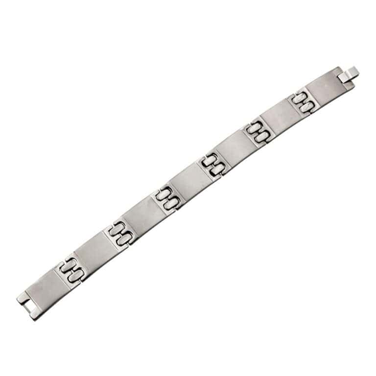 Bracelet Homme Acier Argenté