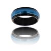 Bague Acier Bleu Mâte Homme BANGA