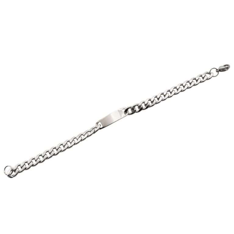 Gourmette Bracelet Acier pour Femme