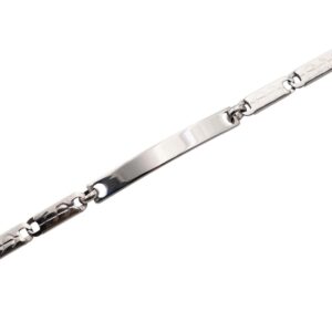 Très Belle Gourmette Bracelet Acier Femme