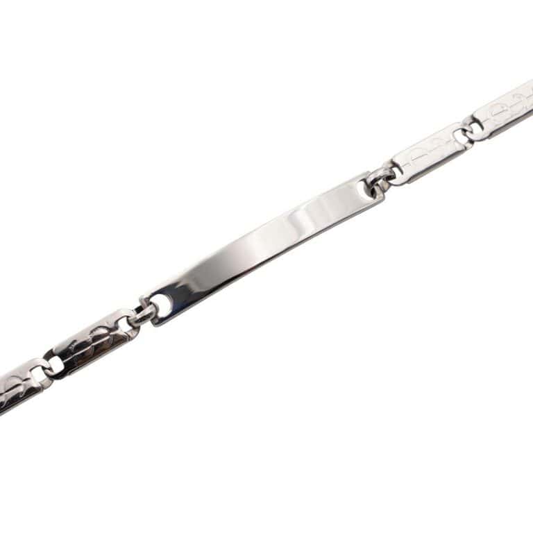 Très Belle Gourmette Bracelet Acier Femme