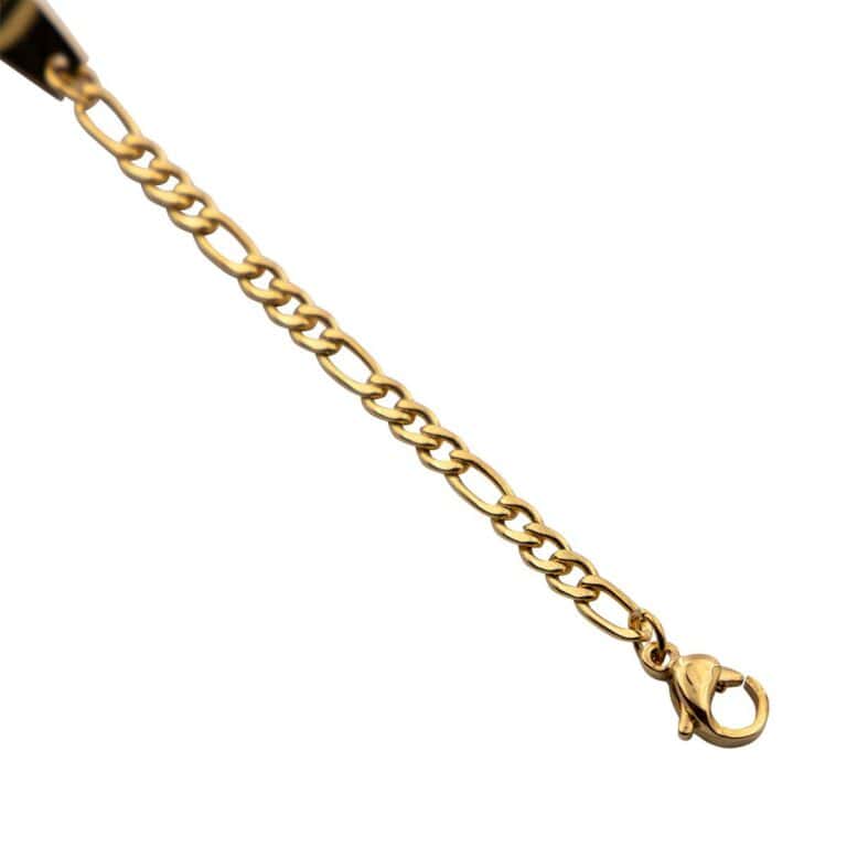 Gourmette Bracelet Femme Acier Doré