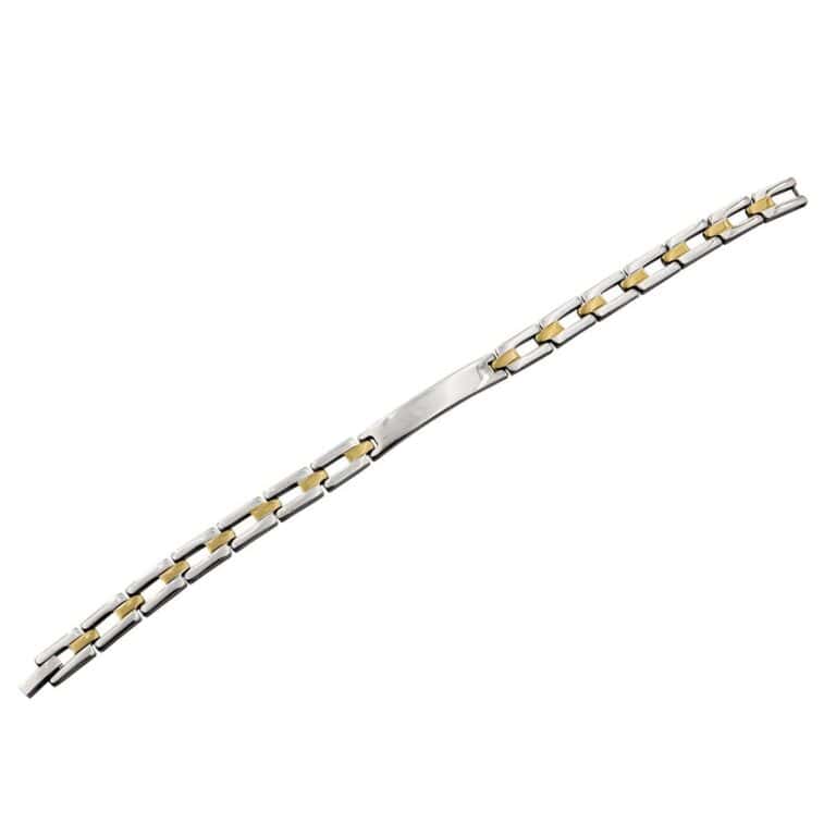 Bracelet Femme Acier Argent Doré