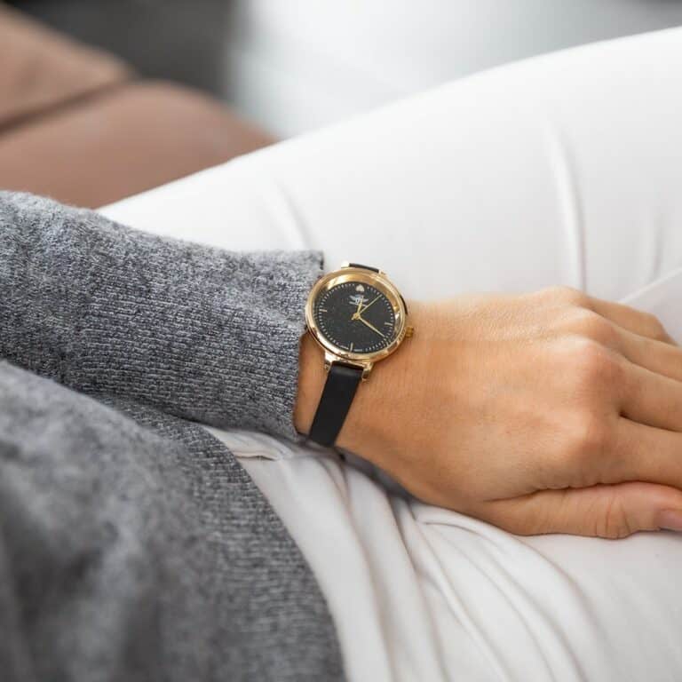 Montre Femme Noir Paillettes M. JOHN