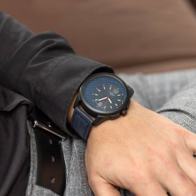 Montre Homme Bleu M. JOHN