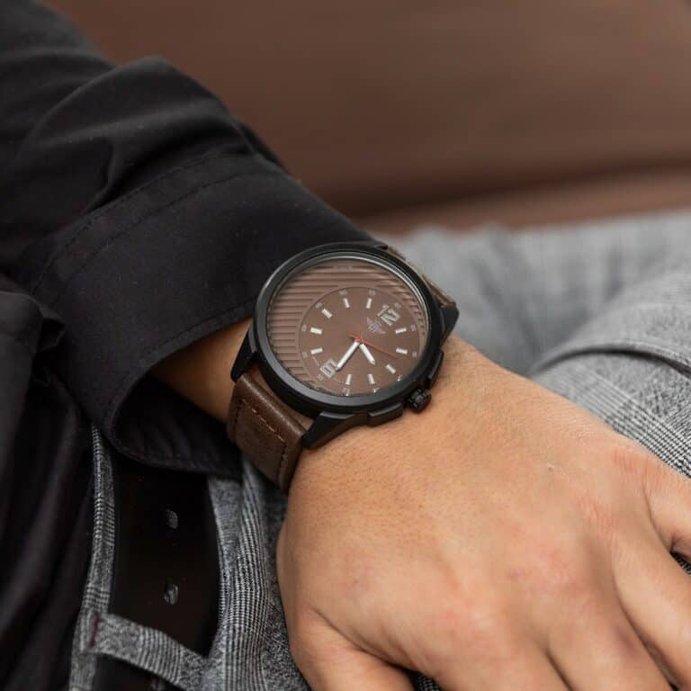 Montre Homme Marron M. JOHN