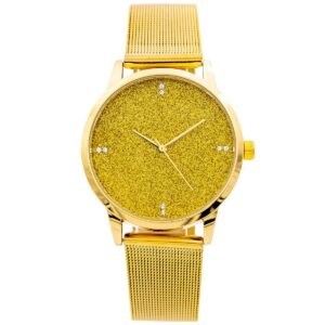 Coffret Montre Femme Métal Doré GIORGIO