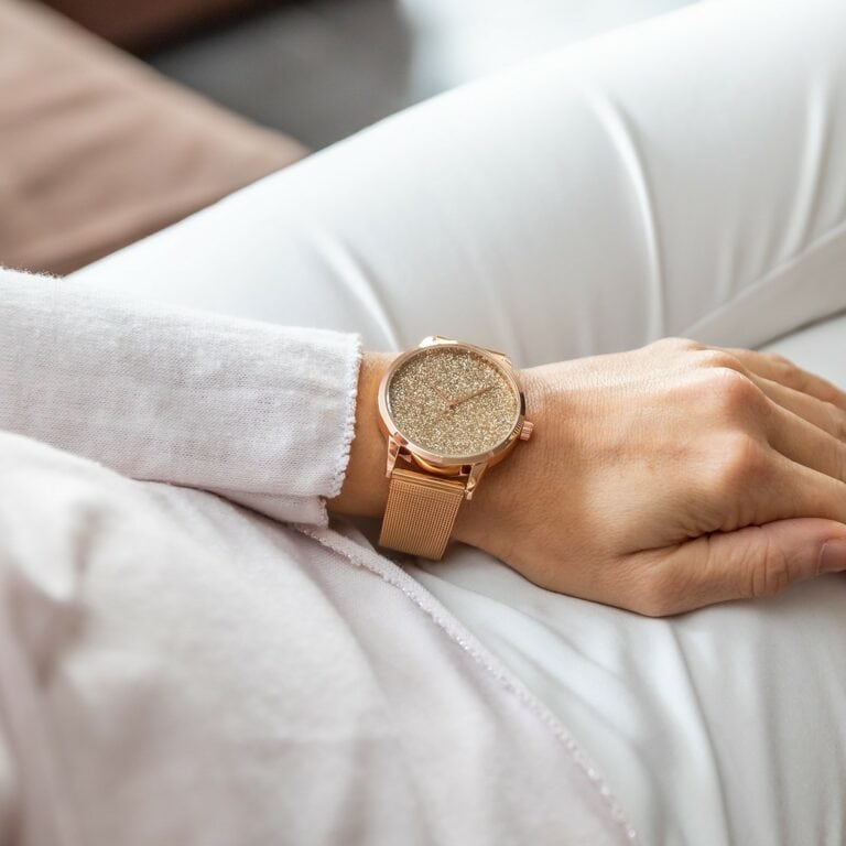 Coffret Montre Femme Métal Rosé GIORGIO