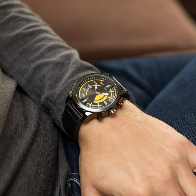 Coffret Montre Homme Noir M. JOHN