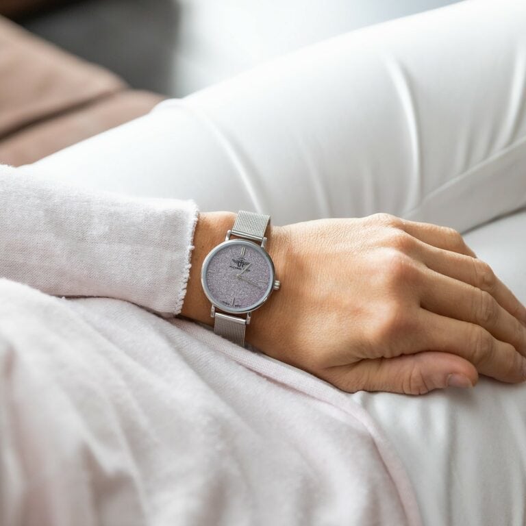 Montre Femme Métal Argenté M. JOHN