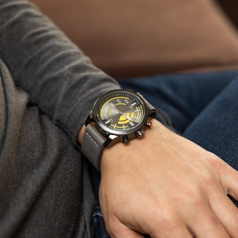 Coffret Montre Homme Gris M. JOHN