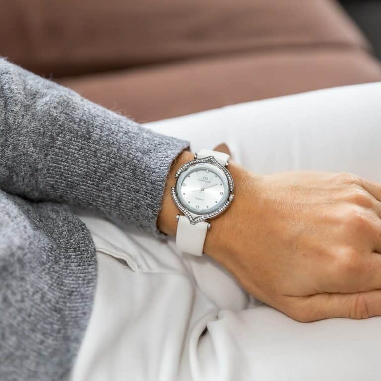 Montre Femme Blanc Strass GIORGIO