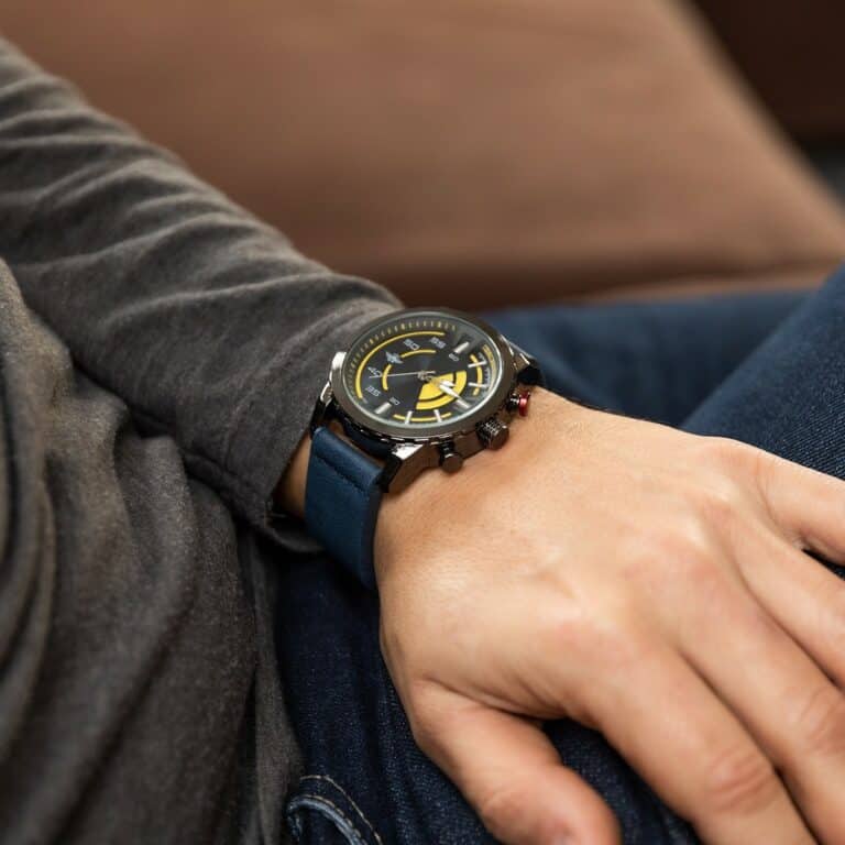 Coffret Montre Homme Bleu M. JOHN