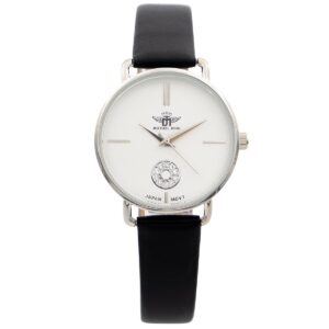 Montre Femme Noir Strass M. JOHN
