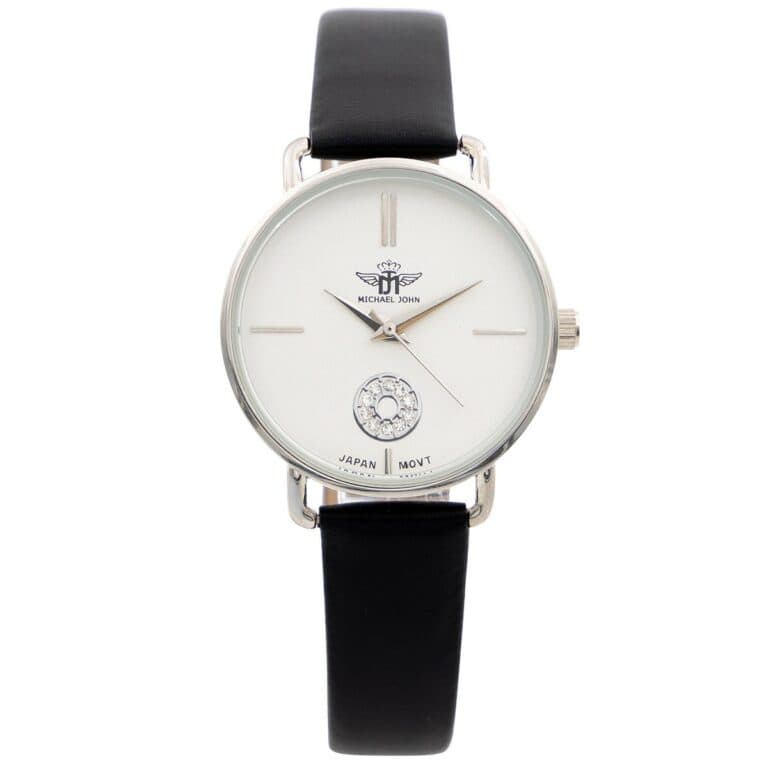 Montre Femme Noir Strass M. JOHN