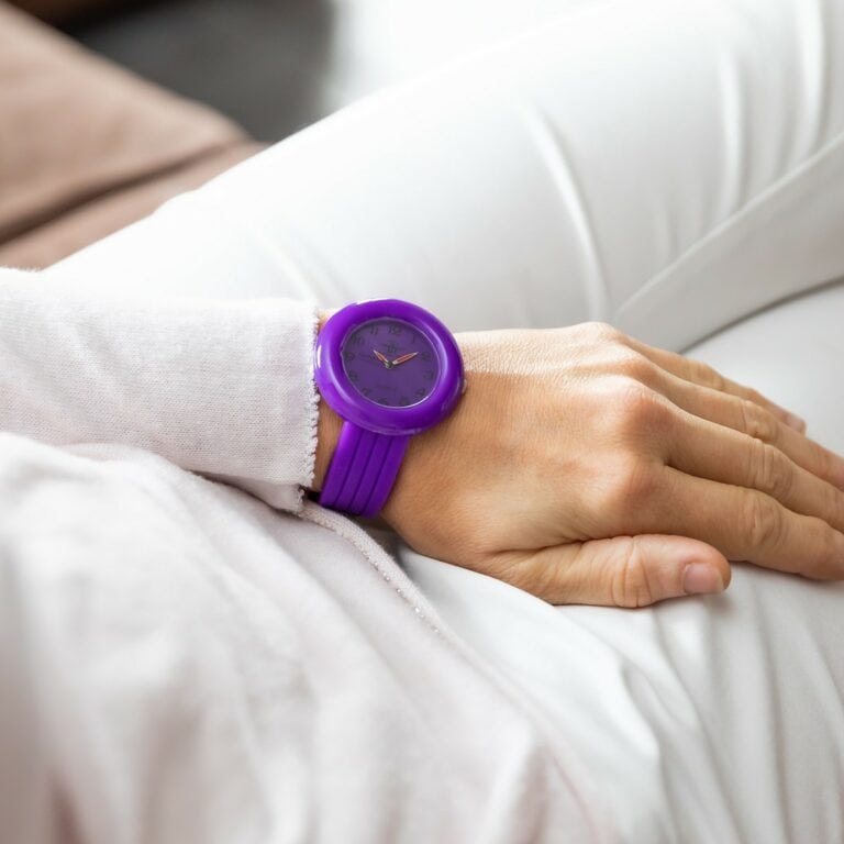 Montre Femme Silicone Violet M. JOHN