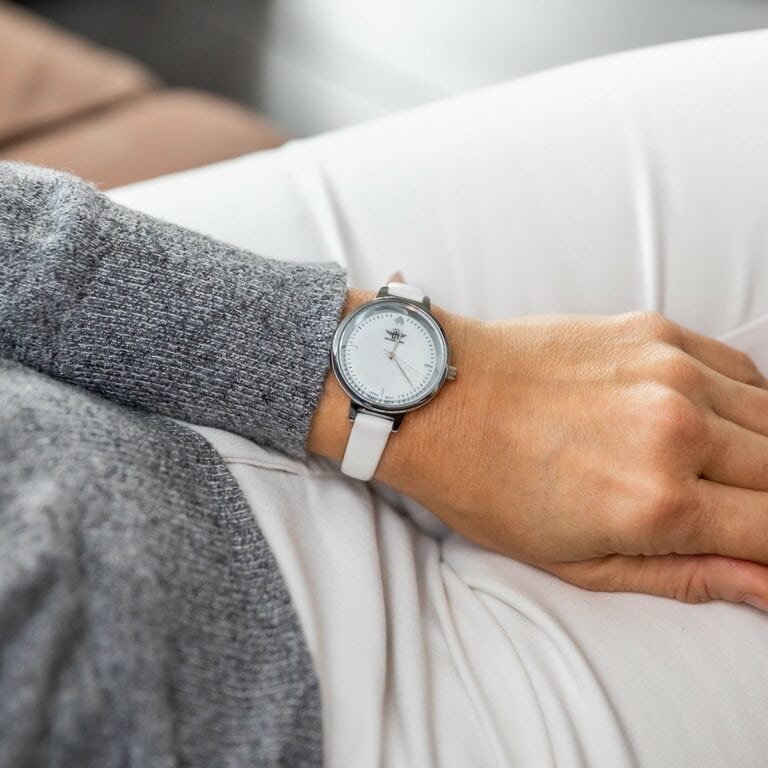 Montre Femme Blanc Paillettes M. JOHN