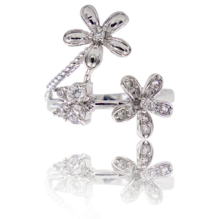 Coffret Bague Femme Rhodium FLORA