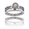 Bague Femme Acier Solitaire LOVA