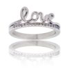 Coffret Bague Femme Rhodium Cœur LOVA