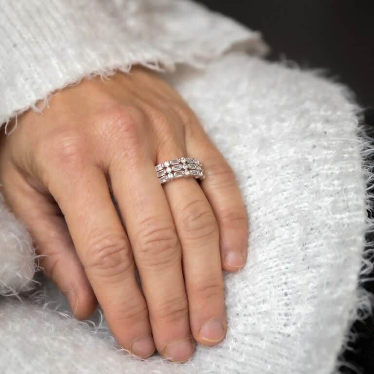 Coffret Bague Femme Rhodium PIERRA