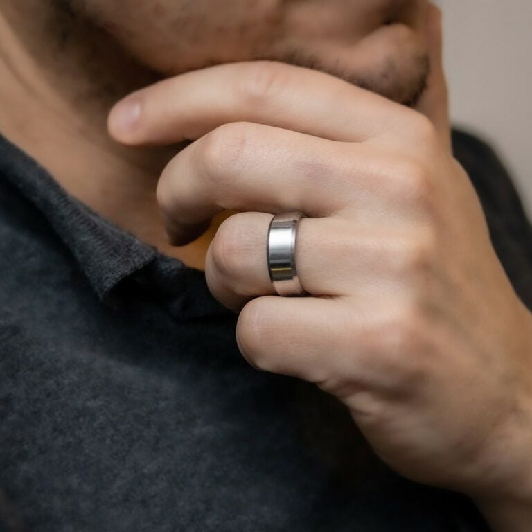 Bague Anneau Homme Acier MA