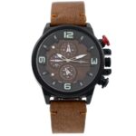 Jolie Montre Homme Marron M. JOHN