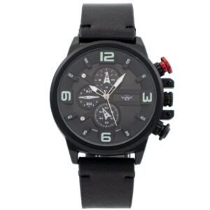 Belle Montre Homme Noir M. JOHN
