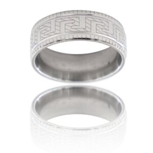 Bague Anneau Homme Acier ALPHA
