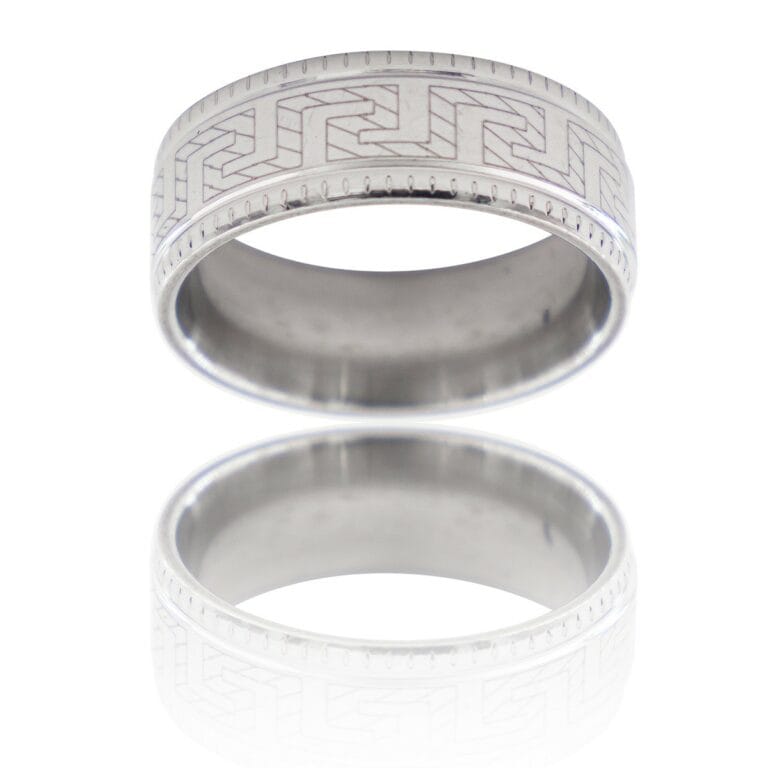 Bague Anneau Homme Acier ALPHA