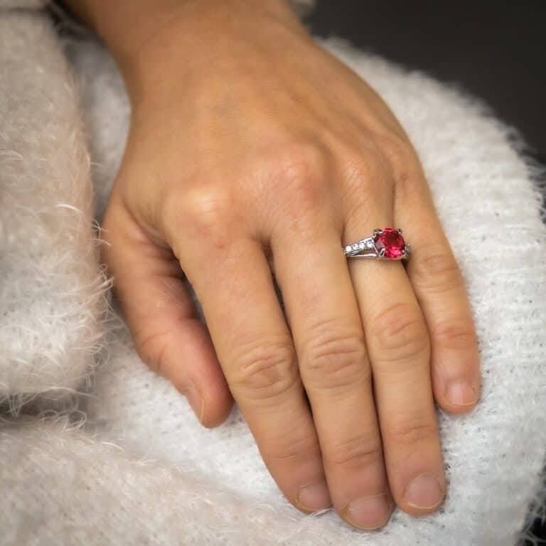 Coffret Bague Femme Rhodium LIBRAE