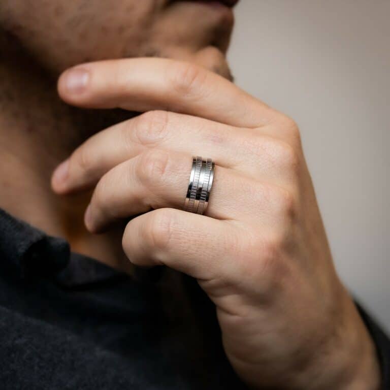 Bague Anneau Homme Acier ACRUS